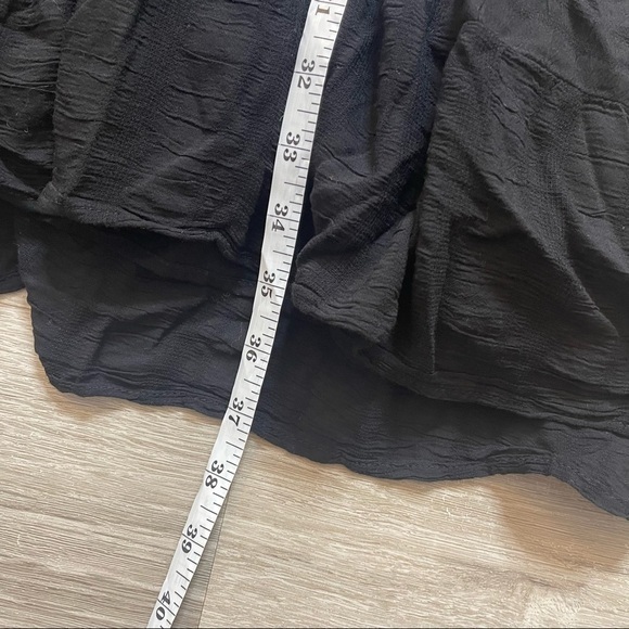 AMADI Anthropologie Rossi Ruffled Tunic‎ Dress Black - Picture 6 of 8